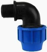 KPE könyök KM  32mm x  3/4