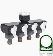 WHITE LINE WL-3033 elosztó 4 elzáróval 3/4 colos