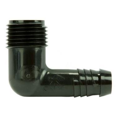 HU szórófejbekötő könyök HSBE 16mm x 1/2 fekete,