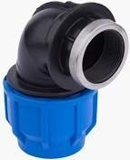 KPE Könyök BM 25 mm x 3/416bár KÉK